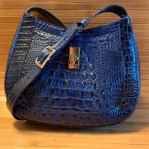 Brahmin Medium Johanna Sapphire Blue Crossbody Bag